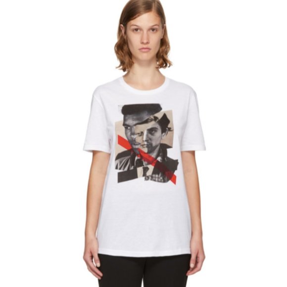 Neil Barrett White Freedom Fighters Hybrid Shirt - Picture 1 of 12